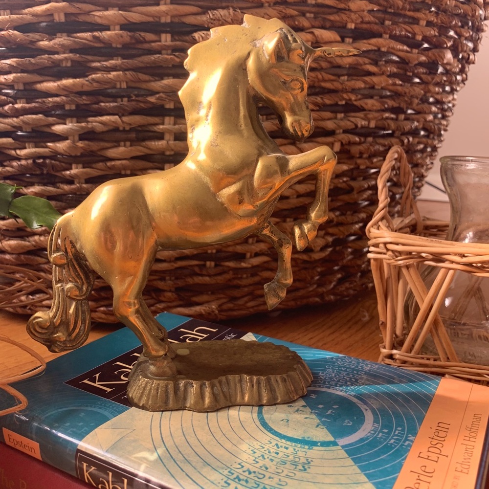 Solid Brass Mid Century Unicorn - Picture 7 of 13